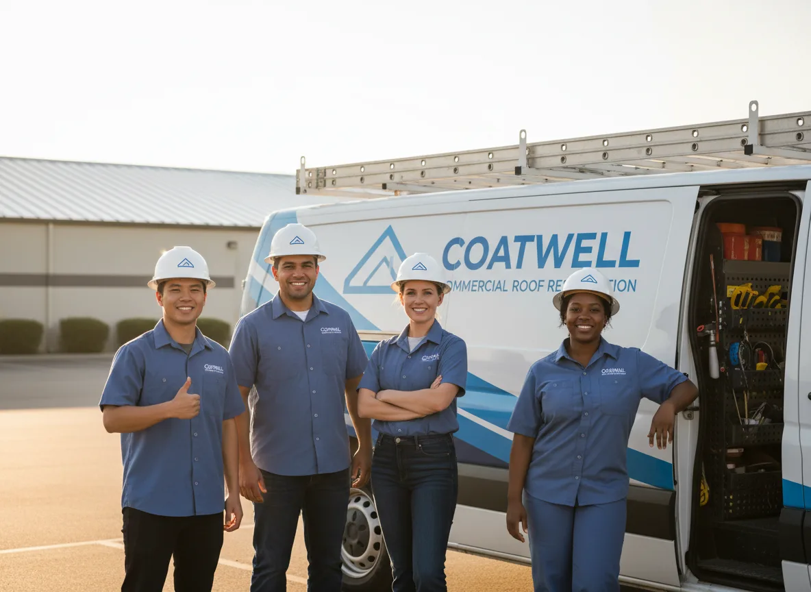 Commercial roof coating company in Forest, LA